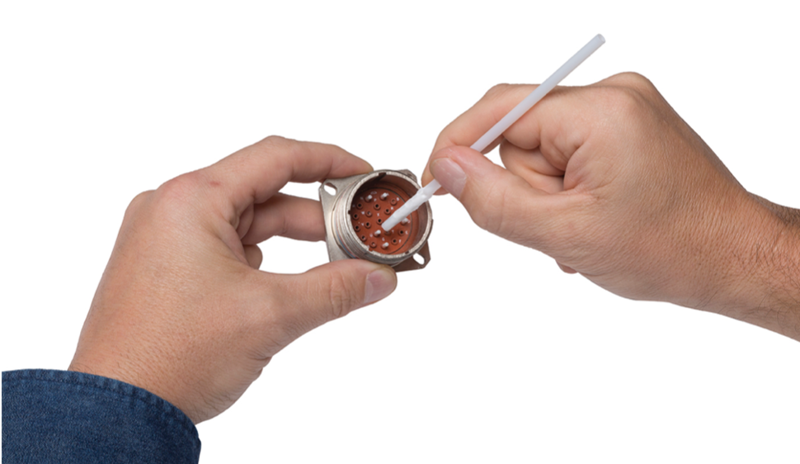 Cleaning stick for all exposed cylindrical ferrules or termini - P25 Cleanstixx